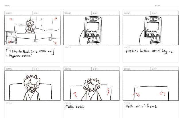 Storyboard for "Drifting"