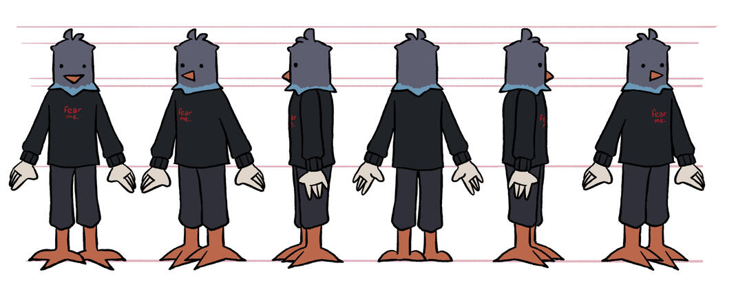 Character Turnaround for Geo in "Drifting"