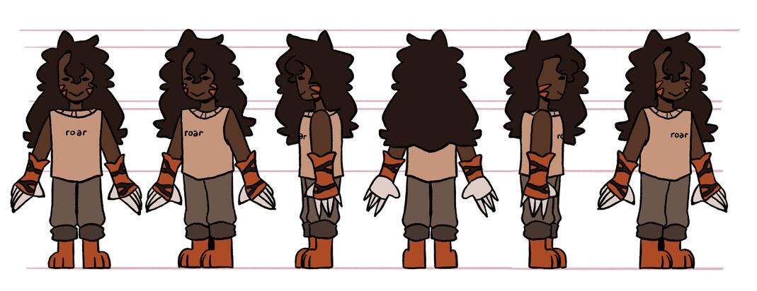 Character Turnaround for Arte in "Drifting"