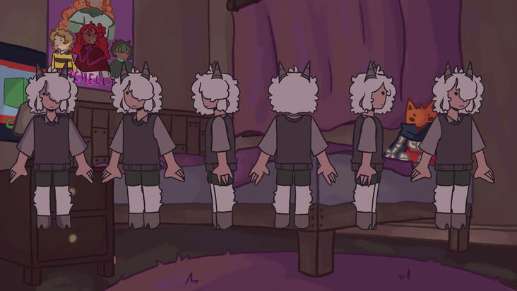 Colour Design for Scene 1 of "Drifting"