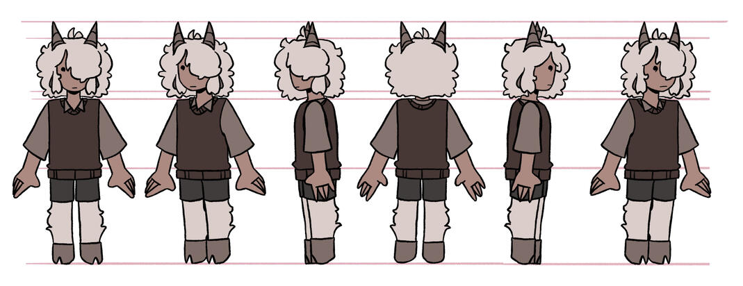 Character Turnaround for Boe in "Drifting"